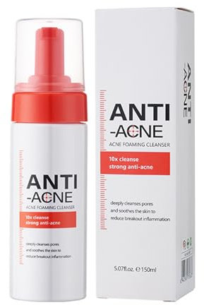 Acne Foaming Wash Akne Schaumwäsche, Foam Cleanser, Milde Tägliche Gesichtsreinigung, Beruhigender Reinigungsschaum Zur Porentiefen und Sanften Reinigung der Haut, geeignet für alle Hauttypen, C