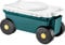 VEVOR Fahrbarer Gartensitz 520 x 310 x 280 mm, Sitzwagen, 2-in-1-Gartenwagen, Rollsitz, Tragkraft bis zu 123 kg, Gartenhelfer, Gartenhocker mit Stauraum zum Jäten & Pflanzen im Garten