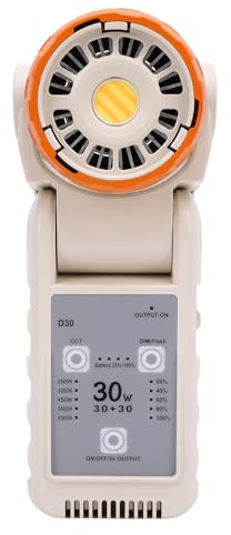 Yctze LED Video Light Studio Beleuchtung 30W 2500K-6500K 96+ CRI 5 Helligkeitspegel Rotierender Lampenkopf mit Softbox Light Dome für Kamerafotografie Streaming