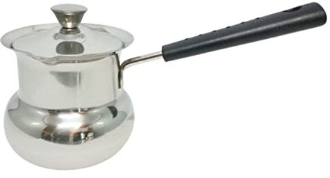 ULTECHNOVO Thickened Milk Pot Stainless Steel Cooking Pot for Quick Heating for Soup Milk and Oatmeal Convenient Kitchen Essential Dishwasher Safe