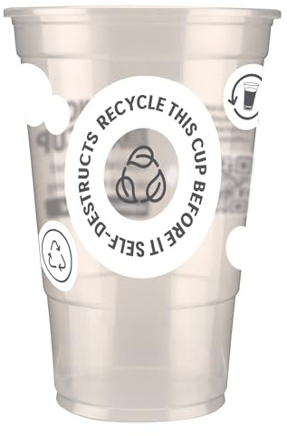 AIOS Biodegradeable Self Destruct Bio Pint Cup Pint-to-Brim 568ml (1000)