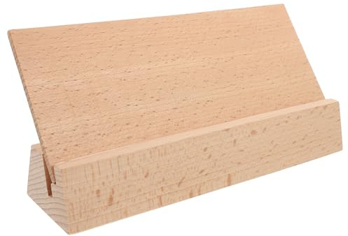 jojofuny Holzhalter Tischkalender Aufstellen Multifunktionaler Karten Memohalter Tragbarer Holzständer Für Büro Zuhause Tischdekoration Organisierte Arbeitsfläche