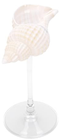 Pssopp Bicchieri da Vino Giganti con Conchiglia in Vetro da Martini, Bicchieri da Cocktail Creativi, Calici da Martini per Forniture per Bar e Ristoranti per Feste di Nozze (Stile 3)