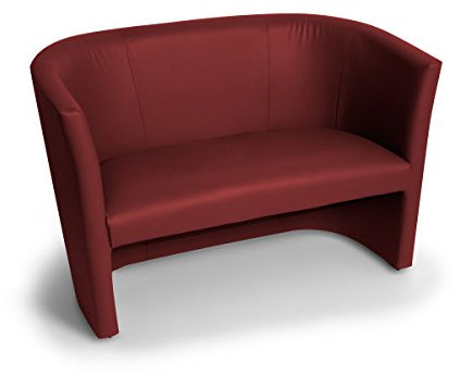 moebel-eins Charly Duo Cocktailsessel Polstersessel Sessel Polsterstuhl Stuhl in Bordeaux rot, Bordeaux rot