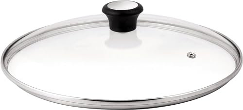 Tefal Glasdeckel 32 cm, Edelstahlfassung, Spülmaschinenfest, Dampfventil, Thermokunststoffgriff, 28097912