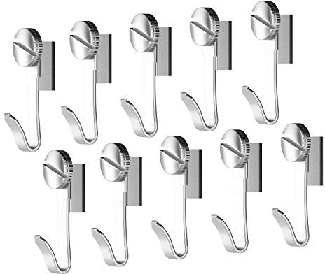 hang-it 10 Bilderhaken - Klein - für Bilderschiene BZW. Galerieschiene