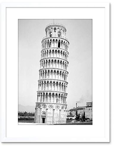 Wee Blue Coo Photo Architectural Leaning Tower Pisa Cool Framed Wall Art Print