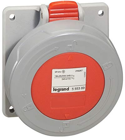 Legrand 555389 CEE-SDO 5P 16A 415V ROT IP67