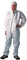 Schutzanzug I Lackierschutzanzug I Overall I Gr. L weiss I antistatischer Schutz-Overall I Einweganzug I Kategorie III, Typ 5 und 6