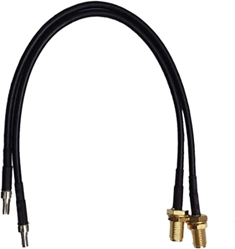 Adapter Anschluss TS9 Stecker auf SMA Buchse Kabel schwarz 20 cm für externe Antenne kompatibel Router 4G LTE Huawei und Modem Hotspot 20cm