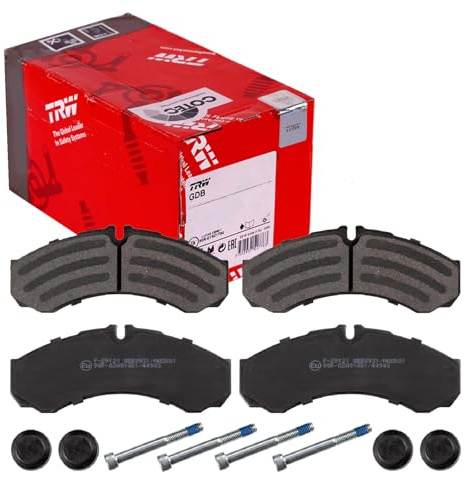 TRW GDB2109 Brake Pad Set of 4 Compatible for Iveco Daily VI Bus 2014 - Rear Axle and Other Vehicles