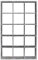 FORTE Mauro Regal 3x5 Fächer, Holzwerkstoff, Betonoptik Lichtgrau, (B*H*T): 107,2 x 176,3 x 32,12cm