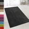 casa pura Teppich Wohnzimmer Schwarz Flauschiger Teppich 66x100cm Läufer, weicher Wohnteppich Deko für Schlafzimmer, Kinderzimmer, Flur mit antirutsch Unterseite, Shaggy Hochfloor Barcelona