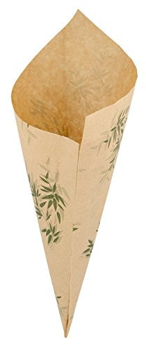 Spitztüten 250 G Feel Green 70 G/M2 29,5X21 Cm Natur Pergament Fettabweisend - 250 Un.