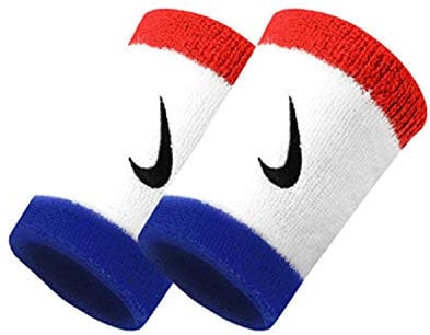 Nike Unisex – Erwachsene Swoosh Doublewide håndled Schwei armband, HABANERO RED/BLACK, Einheitsgröße EU