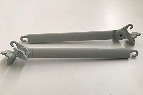 Braccetti per Tenda da Sole a Caduta da 50 cm e da 70 cm, in vari colori. 1 Coppia (Nero 9005 da 50 cm)