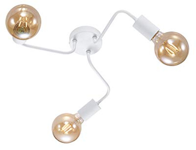 Trio Leuchten Diallo 608000331 Ceiling Light Metal White Matt Excl. 3X E27