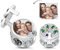 Gnoce Personalisiert Foto Anhänger Charms 925 Sterling Silber Mein Stammbaum Bead Charms Schmuck für alle Armbänder Halsketten Schmuck Geschenk für Familie Mutter Vater