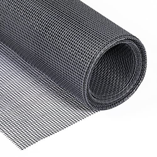 Yotache Fly Screen Mesh 120 x 250 cm, Durable Adjustable Window Screen Mosquito Netting Keep Fly Bug Out Fly Screens for Windows, Grey