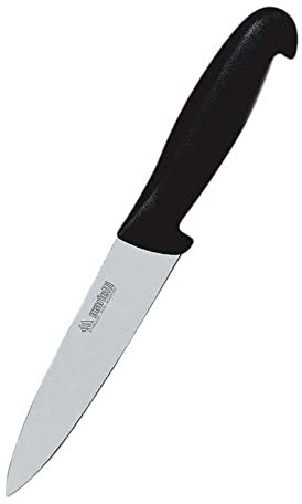 Marietti 1131P CUCINA Praktisch Kochmesser, Glatte Klinge, Schwarz, 15cm Klingenlänge