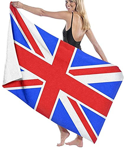 Strandtücher Mikrofaser,Britische Union Jack Flagge Großes Badetuch Leichtes Strandtuch Perfekt Für Familienhotels Reisen Schwimmen Fitness Sport