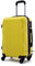 R.Leone Ryanair 55x40x20cm Valigia Trolley Bagaglio a mano Rigido Ultraleggero in ABS 4 Ruote smontabile Rimovibili Autonome 20373N (Valigia 55X40X20cm, Giallo)