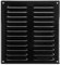 260x280mm Griglie D'Aerazione/Ventilazione in Metallo - Nera Griglia D'aria con Rete Anti Insetti