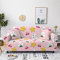 Housse Canape Étoiles Mignonnes Roses Housse clic clac Polyester Spandex Housse Canape Dangle Antidérapante Housse De Canape pour Élastique Universel Housse De Canapé d'angle 4 Places
