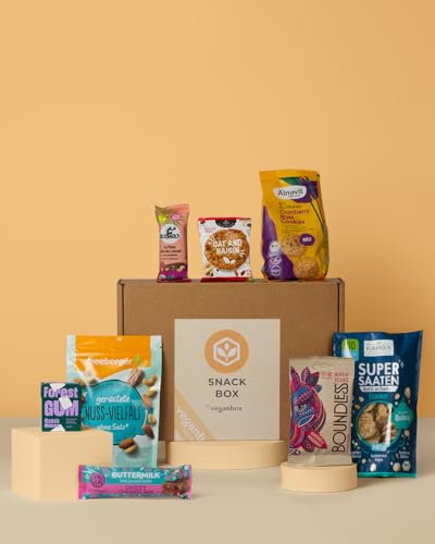 VEGAN BOX® Snack Box | Mix Aus Snacks Und Leckereien | Vegan & Tierversuchsfrei | Healthy Food To Go | Ideal Für Zwischendurch