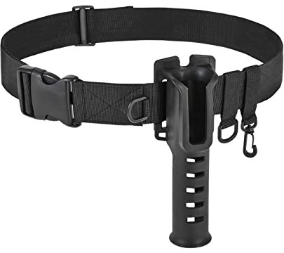ulapithi Angelrutenhalter Gürtel | Outdoor-Köderangeln Angelgürtel mit Haken-D-Ringen - Leichtes Zubehör für Angelausrüstung