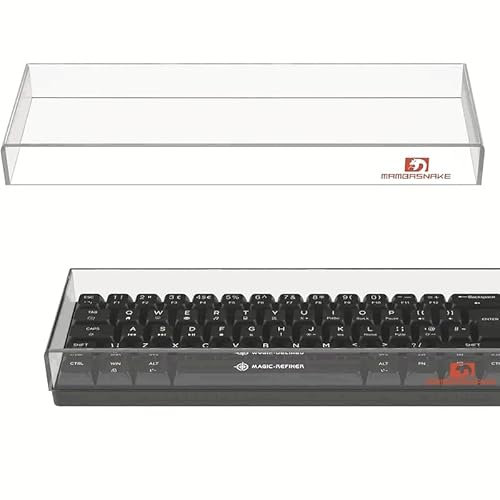SELORSS Staubschutz für Gaming-Tastatur, mechanische Tastaturabdeckung, Premium-Acryl-Tastaturabdeckung für 60 % 61 Tasten mit RK61/Womier WK61/Razer Huntsman Computer-Tastatur (L x B x H) 29 x 10 x