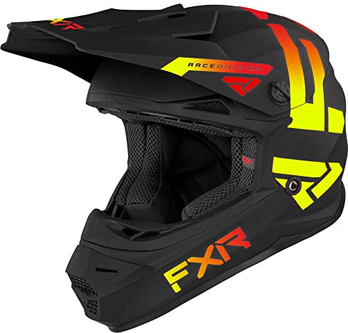 FXR Kids Motocross-Helm Youth Legion Schwarz Gr. M