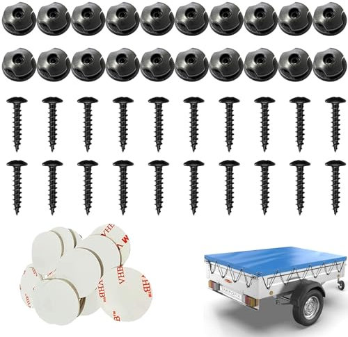 Planenhaken Rund,Anhängerknöpfe Haken,20 Stück Rundknöpfe Für Anhänger,Rundknopf,Rundknopf Anhänger,Rundknöpfe Plane,Anhänger ösen,Autoanhänger Zubehör,Rundknopf Planenknopf,Planenhaken Anhänger