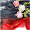 LPLND Chiffon Decorative Fabric Farbverlauf Bedruckter Chiffonstoff 150cm Breit Meterware Für Rockhemden Kleidung Handarbeit(Color:Schwarzer und roter Schwanzverlauf)