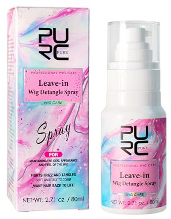 Spray lissantpour perruques - Spray de soin capillaire sans rinçage - Répare les cheveux secs et crépus - Maintient les perruques dans un état idéal