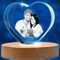 Foto De Cristal 3D Personalizada - Holográfico Foto Grabado Dentro del Cristal con Su Propia Imagen, Foto De Cristal 3D Regalo Personalizado Día De La Madre, San Valentín, Navidad