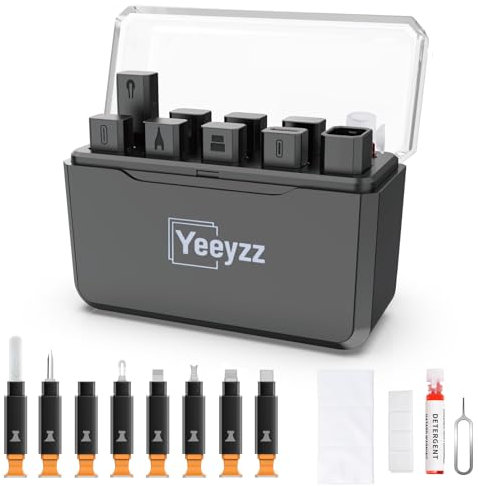 Phone Cleaning Kit Compatible with Airpod: Multi-Tool Cleaner Kit for Charging Port - Compatible with iPhone Samsung iPad