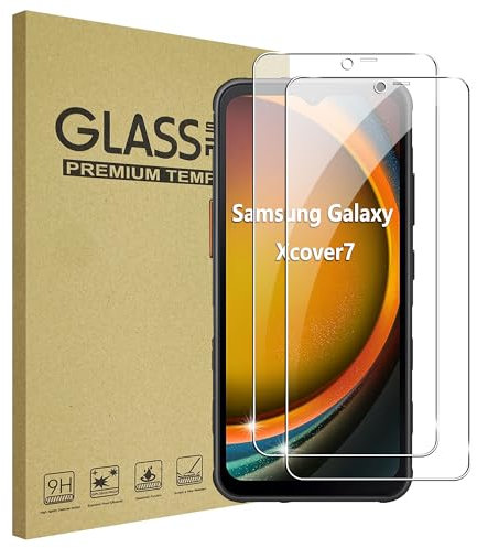 FDHYFGDY 2 Pezzi Pellicola Protettiva per Samsung Galaxy Xcover 7 Pro/Samsung Galaxy Xcover 7 Vetro Temperato, AntiGraffio, Antibolle, Proteggi Schermo Durezza 9H