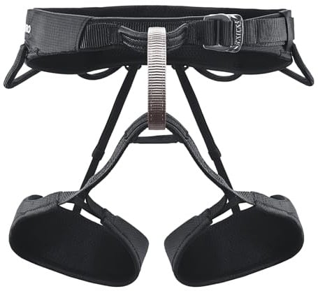 KAILAS Airo Rock Mountaineering Climbing Durable Harness, Black, M
