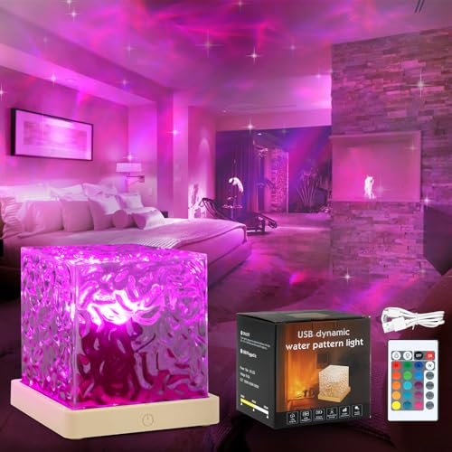 MXTIMWAN Proyector LED de Cielo Estrellado para Niños, RGB 3D, Luz del Norte, Proyector con 16 Efectos de Iluminación y Mando a distancia, Decoración de Fiestas para Niños y Adultos