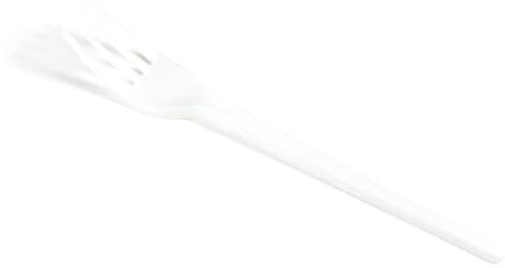 PAMPOLS Pack 100 tenedores reutilizables | Ideales para cumpleaños, fiestas y catering | Color Blanco