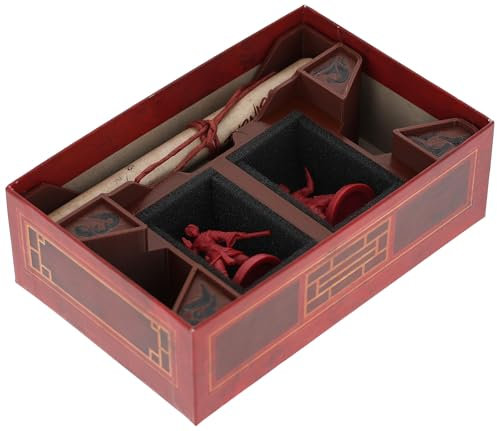 Feldherr Organizer Einsatz kompatibel mit HeroQuest: Hero Collection - Der Pfad des wandernden Mönchs (Path of The Wandering Monk) | Insert für Miniaturen, Spielkarten & Zubehör
