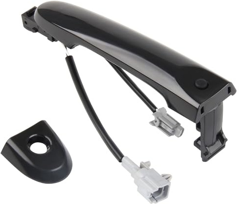 DOCAS Compatible avec Nissan Juke F15 2010-2019 Poignée de porte côté conducteur Poignée de porte extérieure 80644-1FA5A 80644-3WC2A 80640-3WC2A Noir