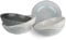 Artime - Lot de 6 Assiettes Creuses Grises, Vaisselle Unie, Assiettes en Céramique, Assiettes Adaptées au Lave-vaisselle et Micro-onde