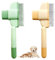 De-Fluffing Massage Comb for Pet, Pet Hair Cleaner Brush-Pet Combing Brush with Hair Removal Button, Pet Combing Brush, Pet Hair Remover, for Short Long Curly Hair (Orange And Green)