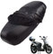 generisch Leder-sitzbezug Motorrad kompatibel mit Kymco Agility City 50 4T 2011-2014,Roller sitzbankbezug,wasserdicht,regendicht,staubdicht und sonnenfest (Black)