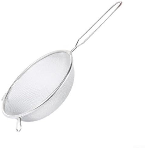 Tamiz multifuncional de acero inoxidable ideal para espolvorear azúcar glas y preparar ingredientes secos