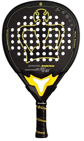 Black Crown - Special Invictus Shovel Teardrop SC Black EVA Medium Rubber Double Tubular Carbon 100% Carbon 3K + Unidirectional Carbon Control and Precision Sandspin Textured High Durability