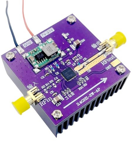 Boddceto SZM2166 2.4G 2W Amplifier WIFI Power Amplifier 30DB 12V 24V DC for 2.4GHZ Bluetooth Image Transfer AMP