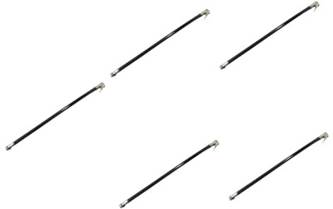 ULTECHNOVO 5St Aufblasbares Zubehör luftdruckprüfer reifenventil adapter Schwimmbad doppelt Seifenspender Reifeninflator Griffe wehe Pumpenverlängerungsschlauch Reifenventilverlängerung Black
